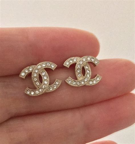 tiny chanel earrings